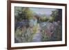 Monet's Garden V-Mary Jean Weber-Framed Premium Giclee Print