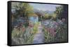 Monet's Garden V-Mary Jean Weber-Framed Stretched Canvas