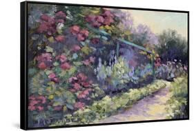 Monet's Garden VI-Mary Jean Weber-Framed Stretched Canvas