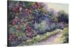 Monet's Garden VI-Mary Jean Weber-Stretched Canvas