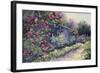 Monet's Garden VI-Mary Jean Weber-Framed Art Print