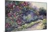 Monet's Garden VI-Mary Jean Weber-Mounted Art Print