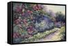 Monet's Garden VI-Mary Jean Weber-Framed Stretched Canvas