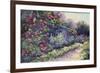 Monet's Garden VI-Mary Jean Weber-Framed Premium Giclee Print