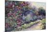Monet's Garden VI-Mary Jean Weber-Mounted Premium Giclee Print