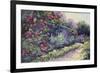 Monet's Garden VI-Mary Jean Weber-Framed Art Print