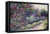 Monet's Garden VI-Mary Jean Weber-Framed Stretched Canvas