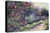 Monet's Garden VI-Mary Jean Weber-Stretched Canvas