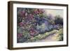 Monet's Garden VI-Mary Jean Weber-Framed Art Print