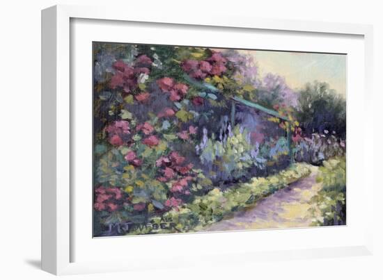 Monet's Garden VI-Mary Jean Weber-Framed Art Print