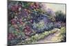 Monet's Garden VI-Mary Jean Weber-Mounted Art Print