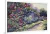 Monet's Garden VI-Mary Jean Weber-Framed Art Print