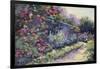 Monet's Garden VI-Mary Jean Weber-Framed Art Print