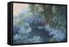 Monet's Garden VII-Mary Jean Weber-Framed Stretched Canvas