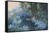 Monet's Garden VII-Mary Jean Weber-Framed Stretched Canvas