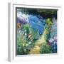 Monet's Garden-Malva-Framed Giclee Print