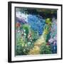 Monet's Garden-Malva-Framed Giclee Print