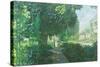 Monet's Garden-William Ireland-Stretched Canvas