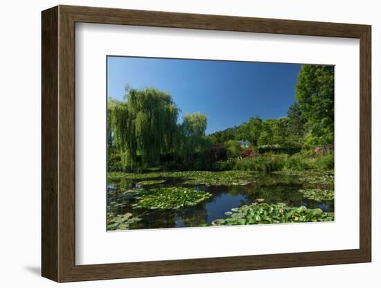 Monet's House Behind the Waterlily Pond, Giverny, Normandy, France, Europe-James Strachan-Framed Photographic Print