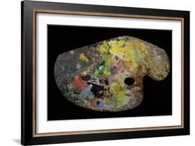 Monet's Palette (Wood)-French-Framed Giclee Print