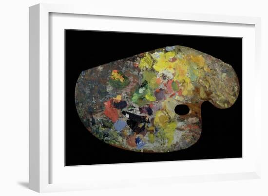 Monet's Palette (Wood)-French-Framed Giclee Print