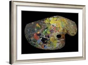 Monet's Palette (Wood)-French-Framed Giclee Print