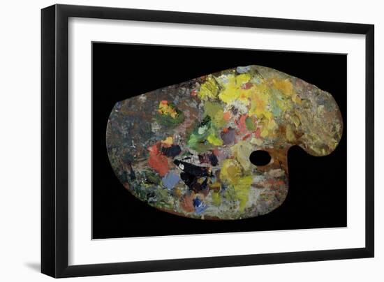 Monet's Palette (Wood)-French-Framed Premium Giclee Print