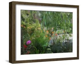 Monet's Pond at Giverny-Sarah Butcher-Framed Art Print