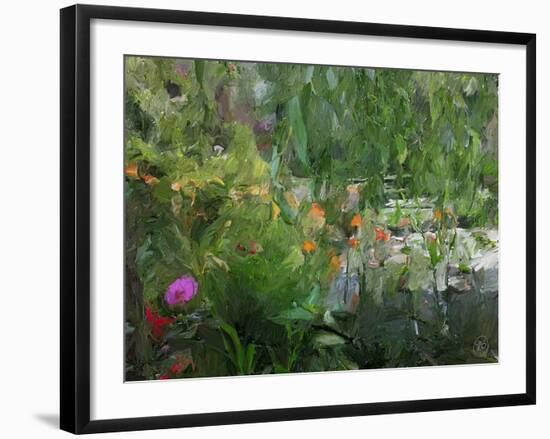 Monet's Pond at Giverny-Sarah Butcher-Framed Art Print