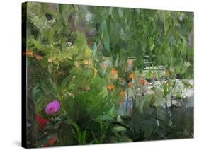 Monet's Pond at Giverny-Sarah Butcher-Stretched Canvas