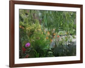 Monet's Pond at Giverny-Sarah Butcher-Framed Art Print