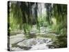 Monet's Tranquil Gardens-Sarah Butcher-Stretched Canvas