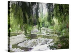 Monet's Tranquil Gardens-Sarah Butcher-Stretched Canvas