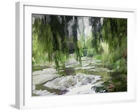Monet's Tranquil Gardens-Sarah Butcher-Framed Art Print