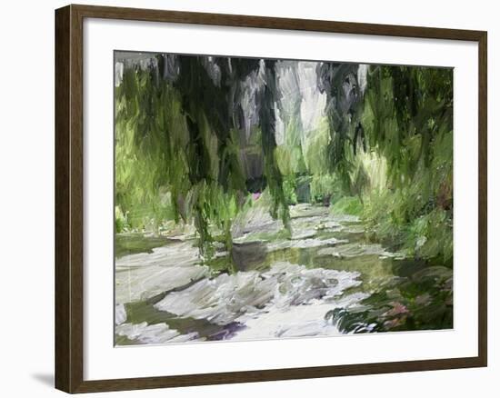 Monet's Tranquil Gardens-Sarah Butcher-Framed Art Print