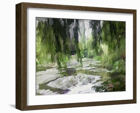 Monet's Tranquil Gardens-Sarah Butcher-Framed Art Print