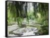 Monet's Tranquil Gardens-Sarah Butcher-Framed Stretched Canvas