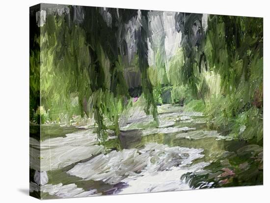 Monet's Tranquil Gardens-Sarah Butcher-Stretched Canvas