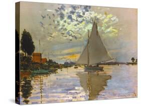 Monet: Sailboat-Claude Monet-Stretched Canvas