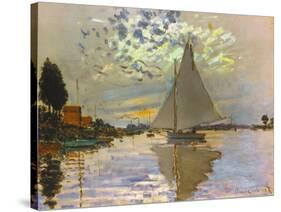 Monet: Sailboat-Claude Monet-Stretched Canvas