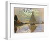 Monet: Sailboat-Claude Monet-Framed Premium Giclee Print