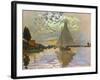 Monet: Sailboat-Claude Monet-Framed Premium Giclee Print