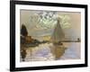 Monet: Sailboat-Claude Monet-Framed Premium Giclee Print