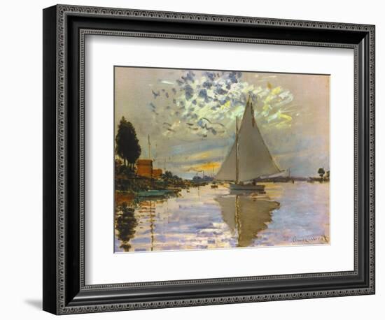 Monet: Sailboat-Claude Monet-Framed Giclee Print