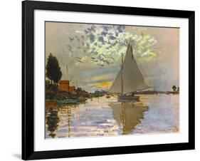 Monet: Sailboat-Claude Monet-Framed Giclee Print