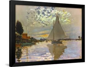 Monet: Sailboat-Claude Monet-Framed Giclee Print