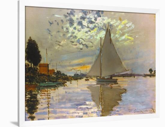 Monet: Sailboat-Claude Monet-Framed Giclee Print