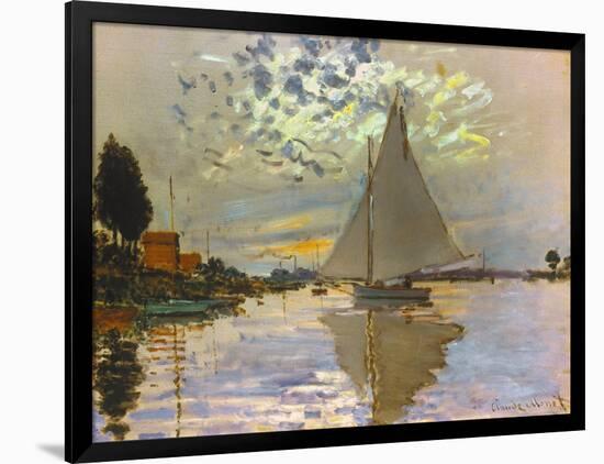 Monet: Sailboat-Claude Monet-Framed Giclee Print