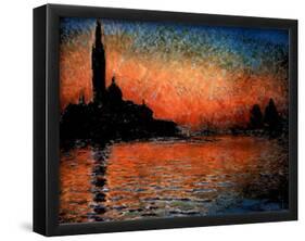 Monet (Sunset) Art Print Poster-null-Framed Poster