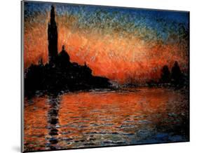 Monet (Sunset) Art Print Poster-null-Mounted Poster